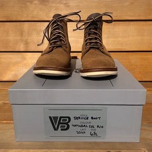 Viberg x 3Sixteen Mini Ripple Service Boot in Natural CXL Roughout (6.5)